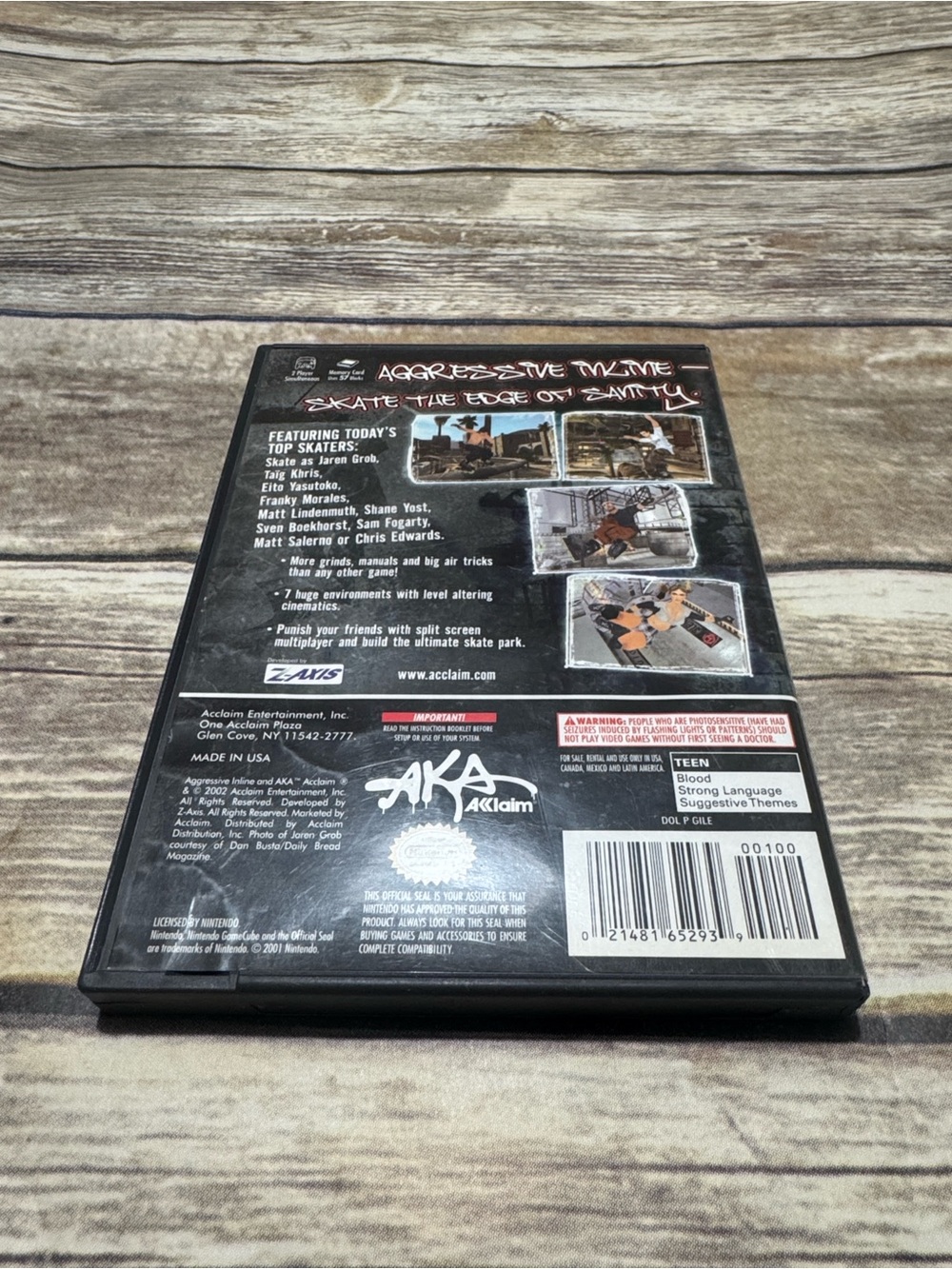 Aggressive Inline (Nintendo GameCube, 2002) - Picture 2 of 3